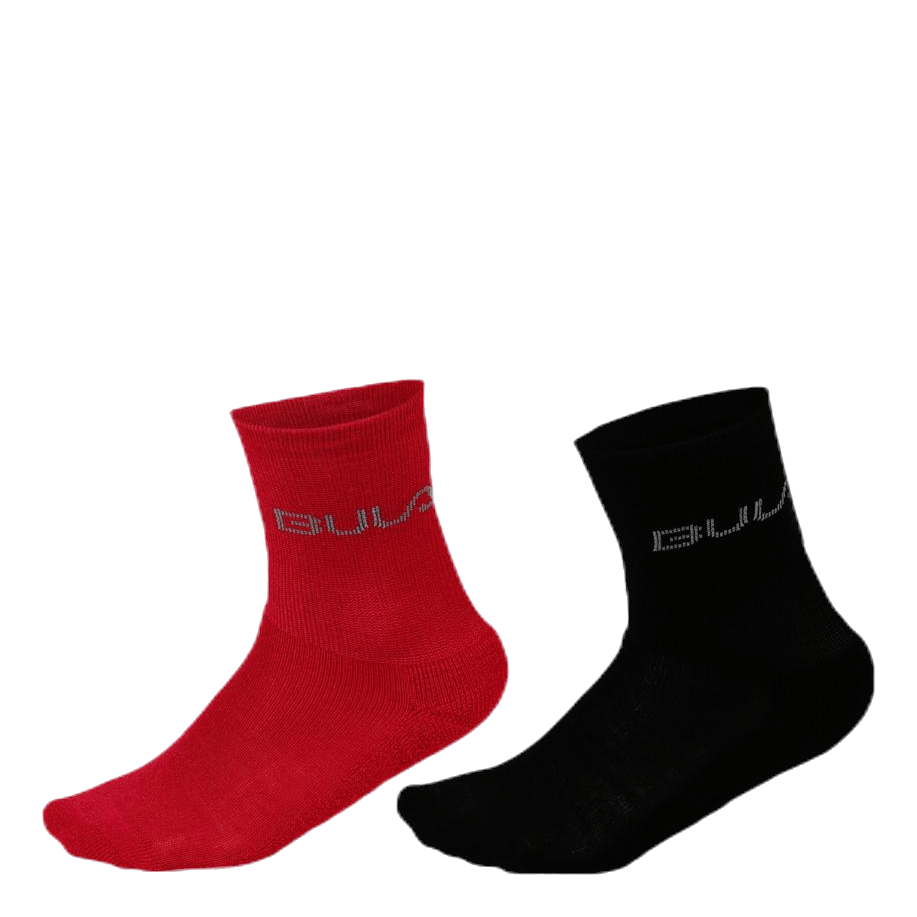 2-Pack Wool Socks Jr Pink/Black