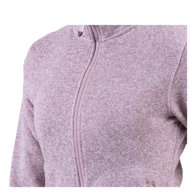 Paulina Melange Fleece Jacket Pink