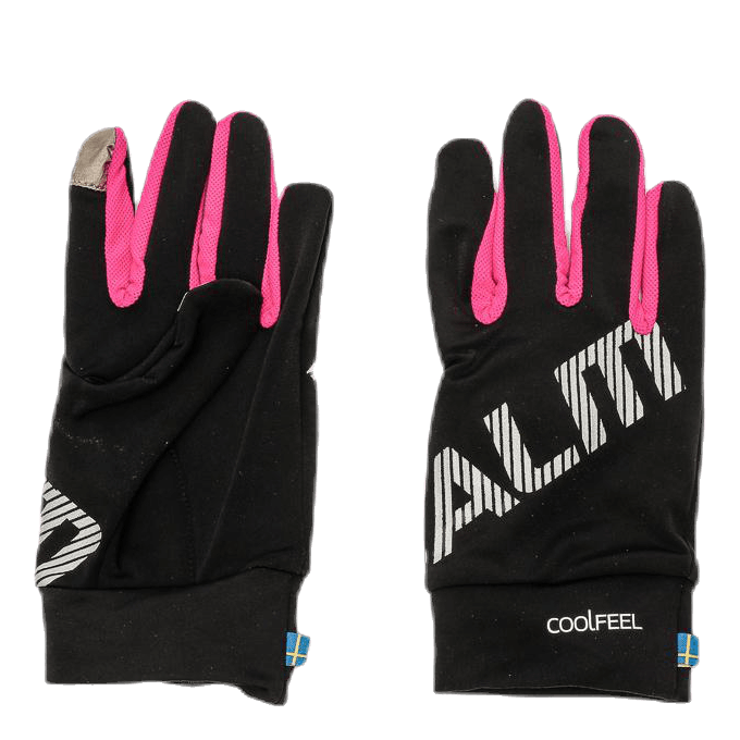Running Gloves Pink/Black