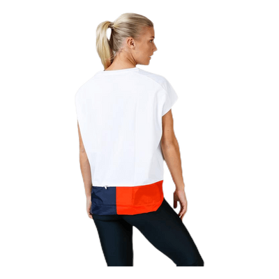 T-Shirt With Colourblock White