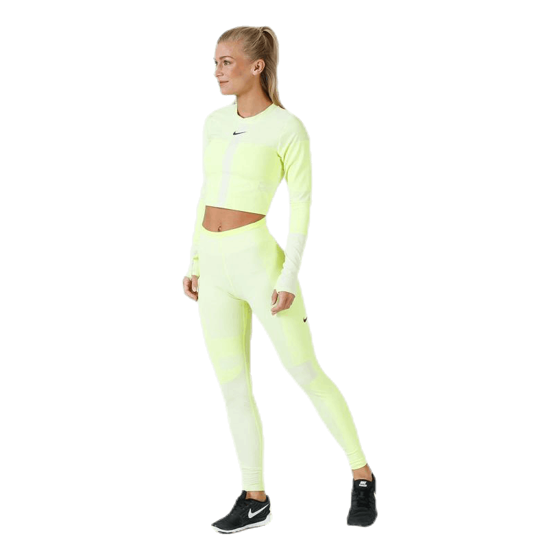 Nike Run Tech Pack Knit Top LS White Green Brandosa