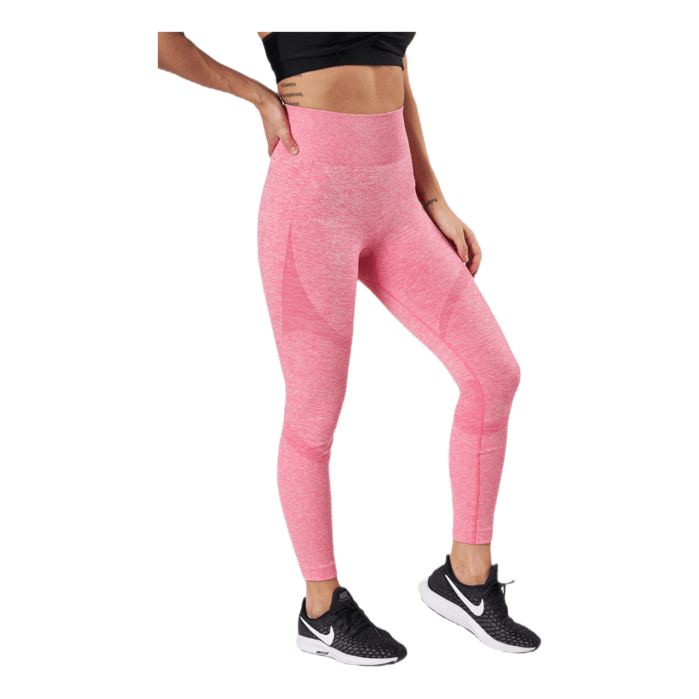 Fitness Melange Tights Pink