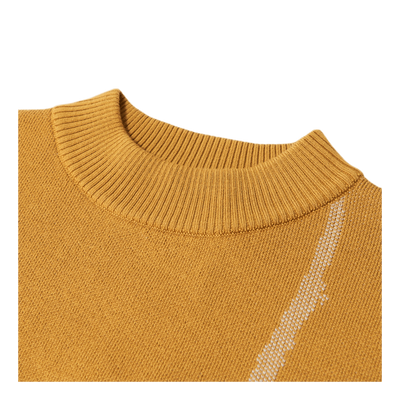 Terrain Jacquard Knit Jumper Yellow