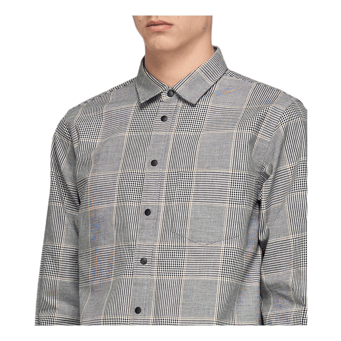 Sleeve Zip Shirt Gray