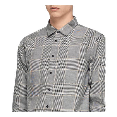 Sleeve Zip Shirt Gray