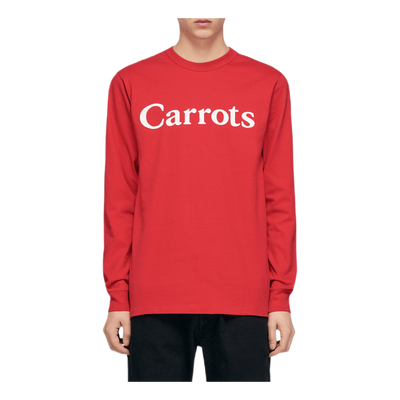 Carrots Wordmark Long Sleeve Red