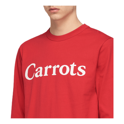 Carrots Wordmark Long Sleeve Red