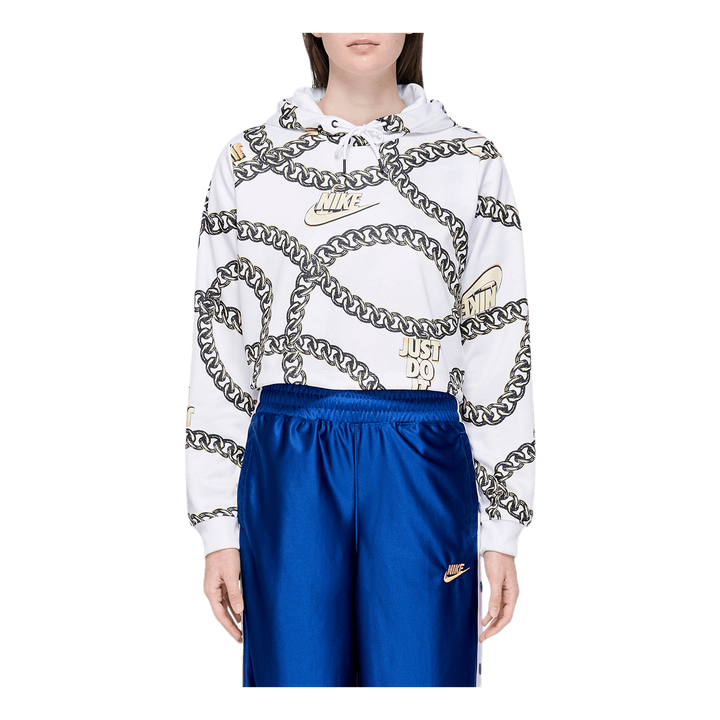 cropped white nike sweatshirt