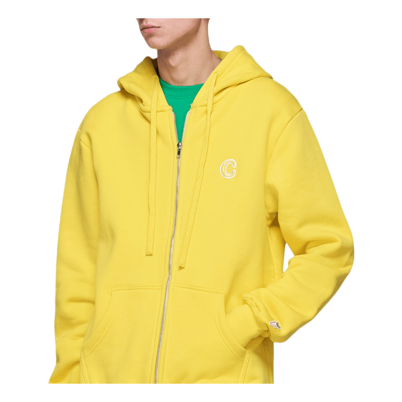 C Patch Zup Up Hoodie Yellow
