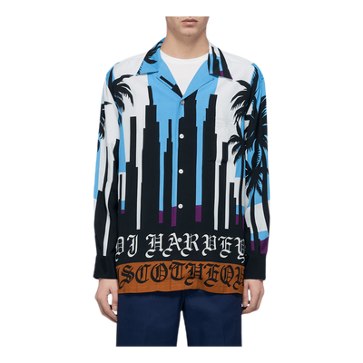 Wacko Maria Dj Harvey / L/s Hawaiian Shirt Blue – Brandosa.com Wacko Maria Dj Harvey / L/s Hawaiian Shirt Blue – Brandosa.com