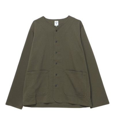 Patched Pocket Cardigan - Pe/c Green