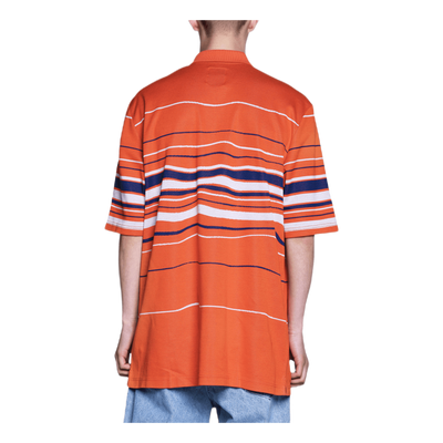 Striped Polo Orange