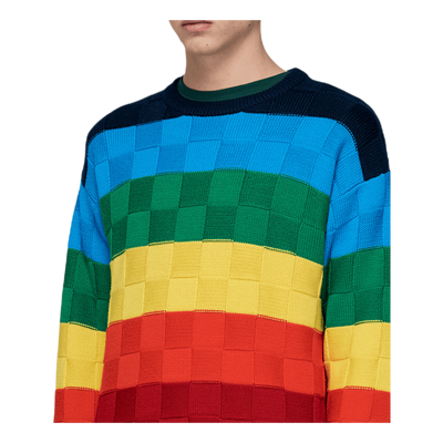 Rainbow Checkerboard Knit Multi