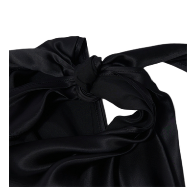 Logo Foulard Dress Black